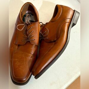 Men’s Hush Puppies Brown Dress Shoes Size 10.5 Lace Up Comfortable Oxfords